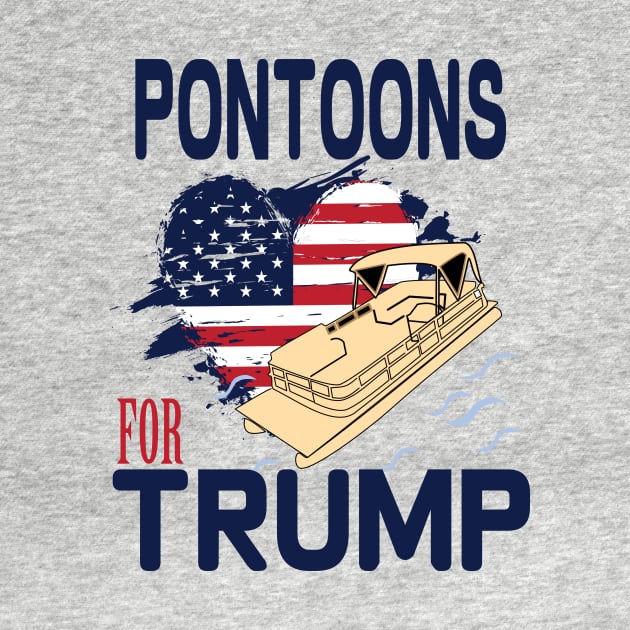 pontoons boat owners support Trump 2020 by DODG99